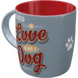Nostalgic-Art Ceramic Mug Love Dog 9x9x9cm