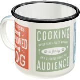 Nostalgic-Art Enamel Mug Dog Rules 8x8x8xcm