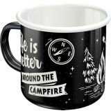 Nostalgic-Art Enamel Mug Around The Campfire 8x8x8xcm