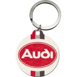 Nostalgic-Art Keyring Round Audi Logo 7.5x4x0.3cm
