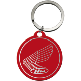 Nostalgic-Art Keyring Round Honda - Logo Red 7.5x4x0.3cm
