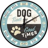 Nostalgic-Art Wall Clock Dog Times 30cm 
