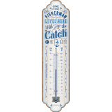 Nostalgic-Art Thermometer Fisherman Catch 28x6.5x2cm