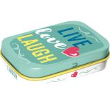 Nostalgic-Art Mint Box: Live Love Laugh 4x6x2cm