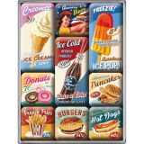 Nostalgic-Art 9pc Magnet Set American Diner 7x9.3x2cm