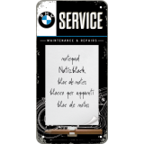 Nostalgic-Art Magnetic Notepad BMW Service 20x10x2cm