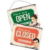 Nostalgic-Art 15x20cm Open/Closed Sign