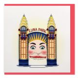 Quilled Greeting Card Luna Park 15x15cm