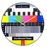 NeXtime Dome Testpage Wall Clock 35cm - Multicolour