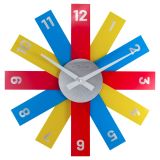NeXtime Plexi Wall Clock 40cm - Multicolour