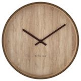 NeXtime Oslo Wall Clock 30cm - Light Brown