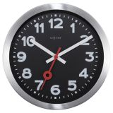 NeXtime Station Number Clock 19cm - Black