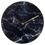 NeXtime Marble Wall Clock 40cm - Black