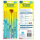 All Purpose 6pc Craft Brush Set