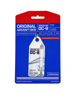 Aviationtag Douglas DC-9 Continental Airlines - Silver
