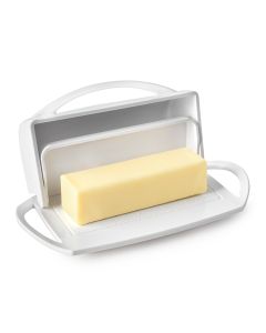 Better Dish Flip Top Butter Dish - White 21x11x8cm