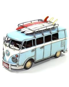 Volkswagen Kombi Van Metal Collectable - Blue 32x12.5x17cm