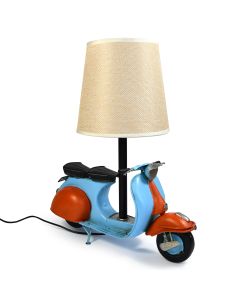 USB powered LED Lamp Scooter - Blue and Red 29x15x34cm 