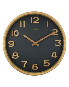 Leni Tilia Wall Clock 25.5cm - Black