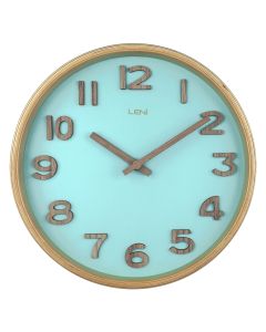 Leni Tilia Wall Clock 25.5cm - Teal