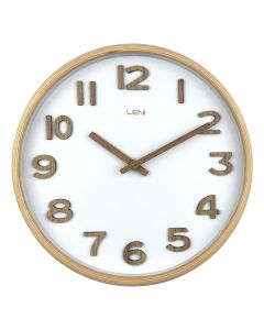 Leni Tilia Wall Clock 25.5cm - White
