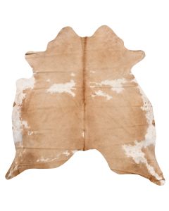 Genuine Cowhide Rug Beige and White 3.40 - 4sqm
