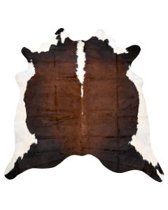 Genuine Cowhide Rug Black and White Special Reddish 3.40 - 4sqm
