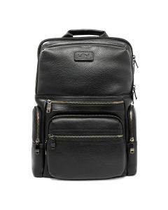 Leni Leather Backpack - Black 30x16x42cm
