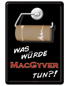 Nostalgic-Art Metal Card MacGyver 10x14x0.3cm