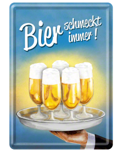 Nostalgic-Art Metal Card Bier 10x14x0.3cm