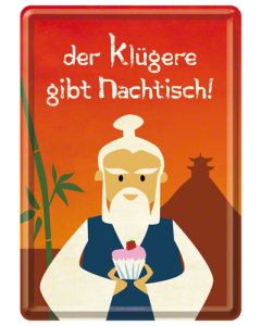 Nostalgic-Art Metal Card Nachtisch 10x14x0.3cm