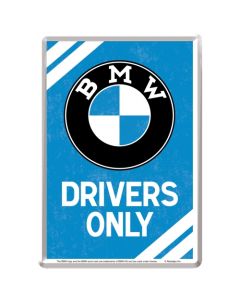 Nostalgic-Art Metal Card BMW Drivers Only 10x14x0.3cm