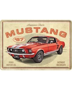 Nostalgic-Art Metal Card Mustang '67 GT 10x14x0.3cm