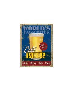 Nostalgic-Art Magnet Cold Beer 6x8x0.2cm
