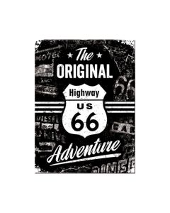 Nostalgic-Art Magnet Route 66 Original Adventure 6x8x0.2cm