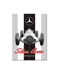 Nostalgic-Art Magnet Mercedes-Benz Silver Arrow 6x8x0.2cm