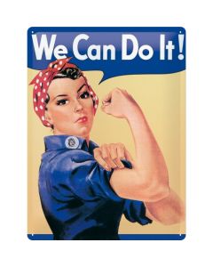 Nostalgic-Art Large Sign We Can Do It 30x40x0.5cm