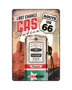 Nostalgic-Art Medium Sign Route 66 Gas Station 20x30x0.5cm