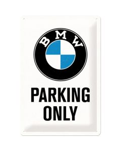 Nostalgic-Art Medium Sign BMW Parking Only White 20x30x0.5cm