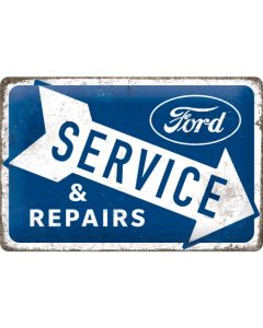Nostalgic-Art Medium Sign Ford - Service & Repairs 20x30x0.5cm