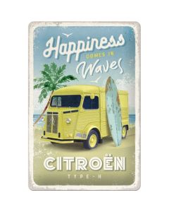 Nostalgic-Art Medium Sign Citroën H Van - Hit the Waves 20x30x0.5cm