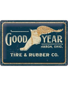 Nostalgic-Art Medium Sign Goodyear Wing Foot Long 20 x 30cm 20x30x0.5cm