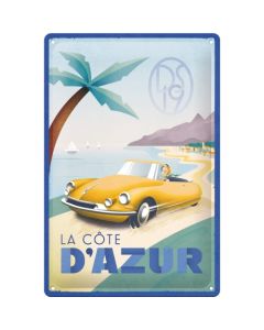 Nostalgic-Art Medium Sign La Cote D'Azur 20x30x0.5cm