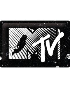 Nostalgic-Art Medium Sign MTV Moonman Logo Universe 20x30x0.5cm
