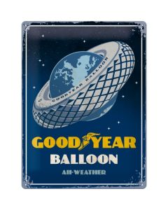 Nostalgic-Art Large Sign Goodyear Balloon Tire 30x40x0.5cm