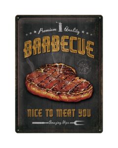 Nostalgic-Art Large Sign BBQ - Nice to Meat You 30x40x0.5cm