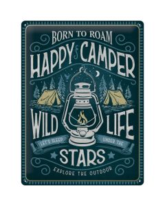 Nostalgic-Art Large Sign Happy Camper 30x40x0.5cm