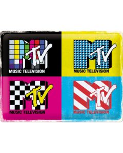 Nostalgic-Art Large Sign MTV Logo Pop Art 30x40cm 30x40x0.5cm