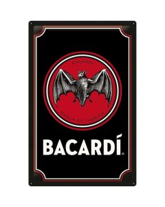 Nostalgic-Art XL Sign Bacardi Logo Black 40x60cm 40x60x0.5cm