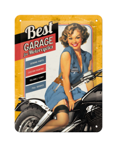 Nostalgic-Art Small Sign Best Garage-yellow 15x20x0.3cm